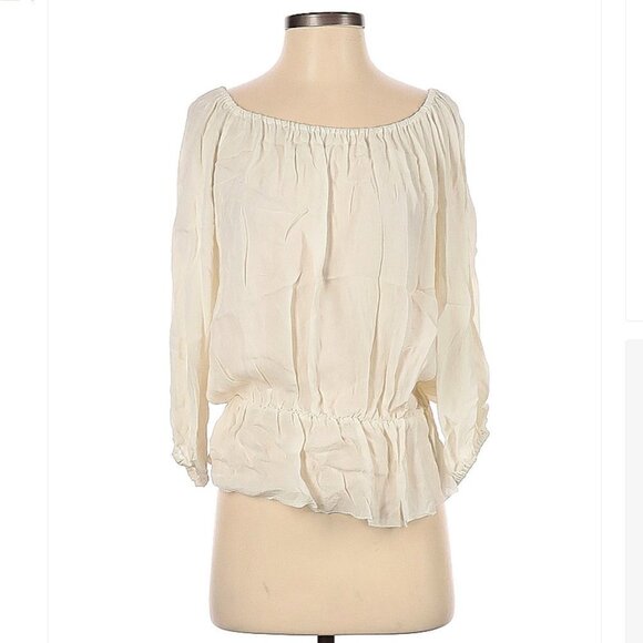 Joie Tops - Joie Silk Long Sleeve Boho Cottage Core Coastal Top Size S